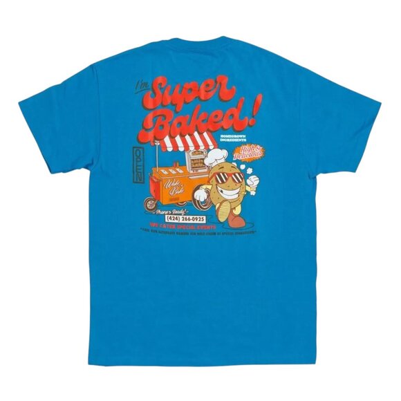 Open 925 Men's T-shirt Super Baked Turquoise Unisex - Picture 1 of 4
